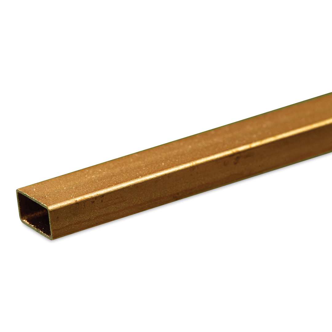 Open in modal - K&S Metal Tubing - Brass, Rectangular, 3/16" x 3/8" Diameter, 12"