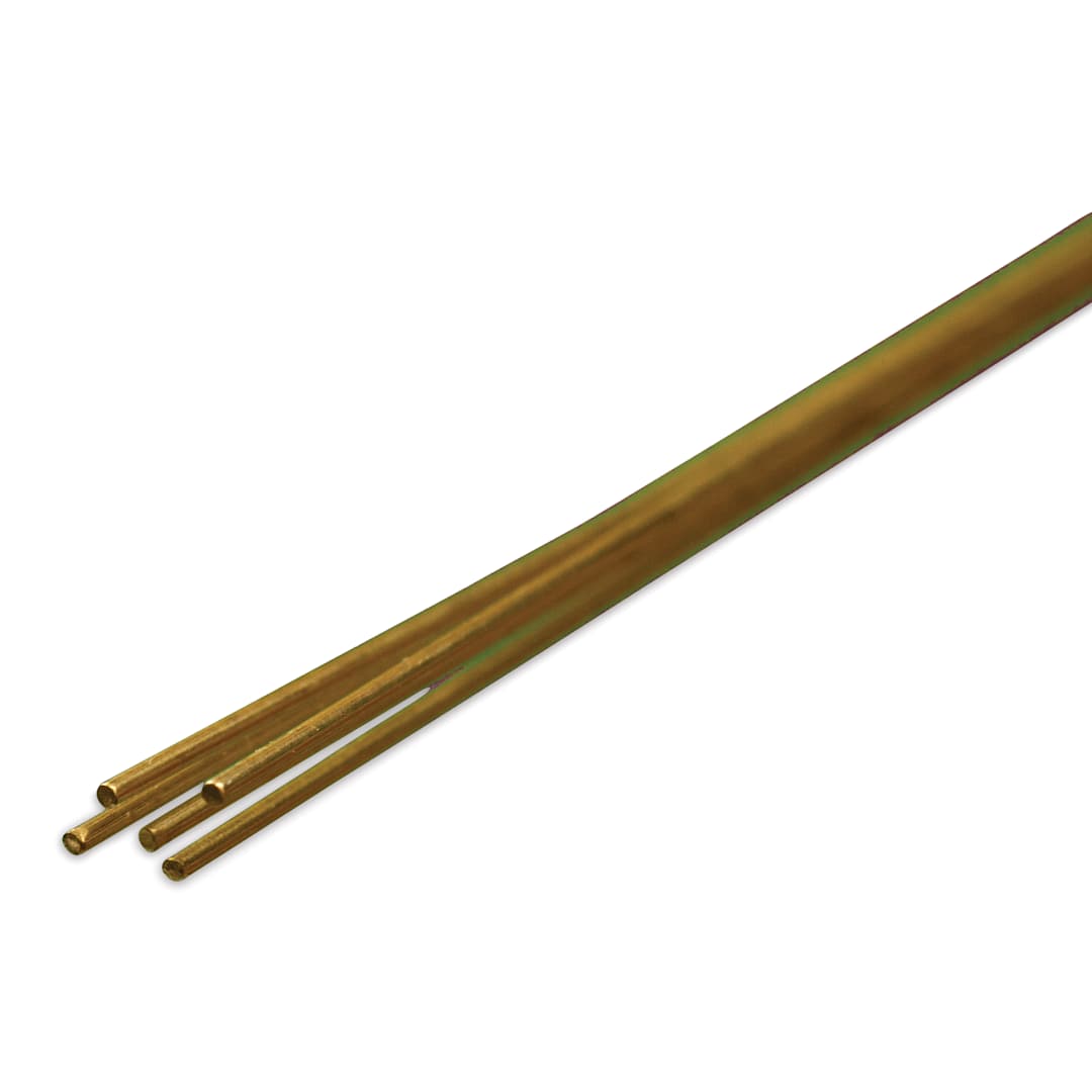 Open in modal - K&S Metal Rods - Brass, 24 Gauge, 12", Pkg of 5