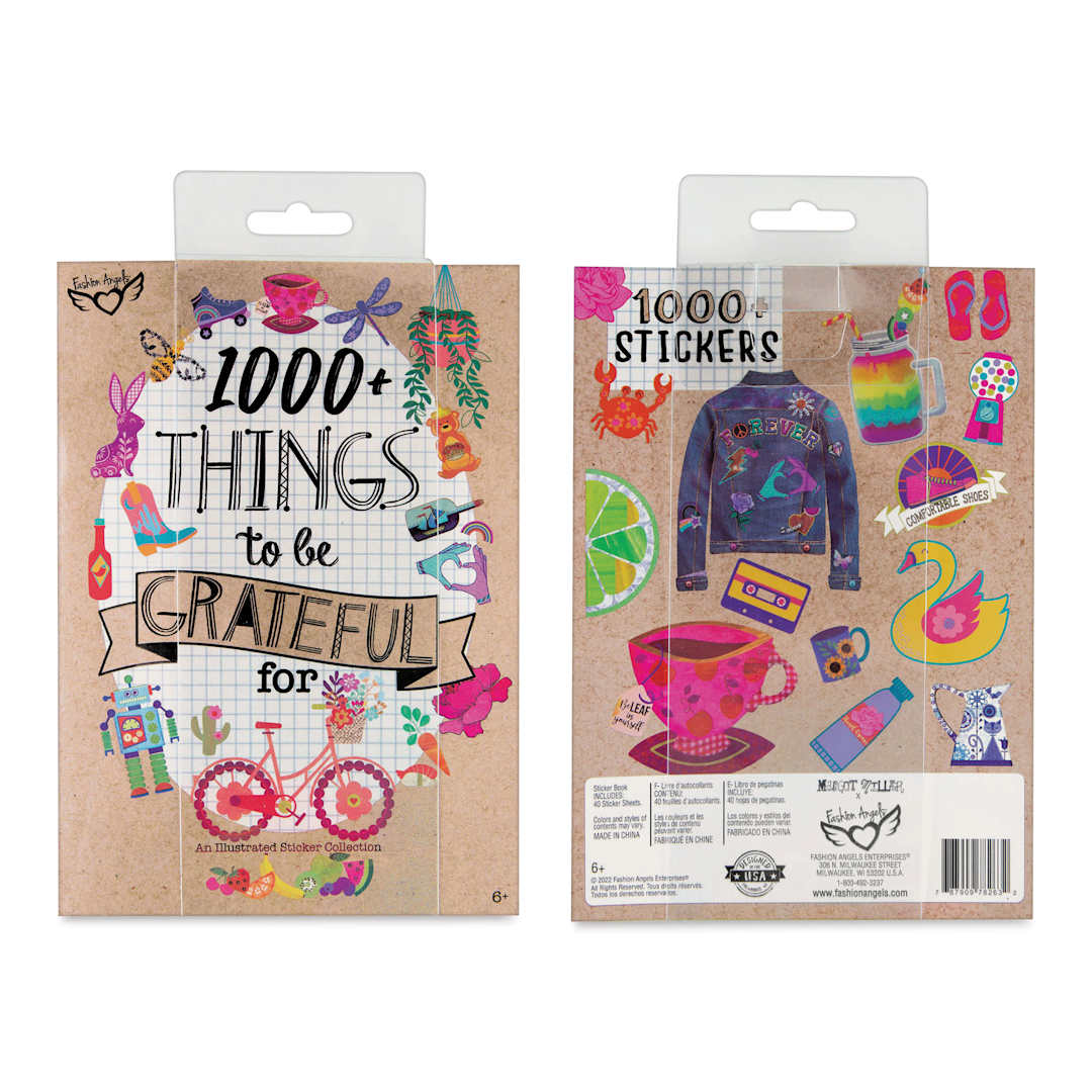 Open in modal - Fashion Angels 1000+ Things to Be Grateful For Sticker Book (front cover and back cover)