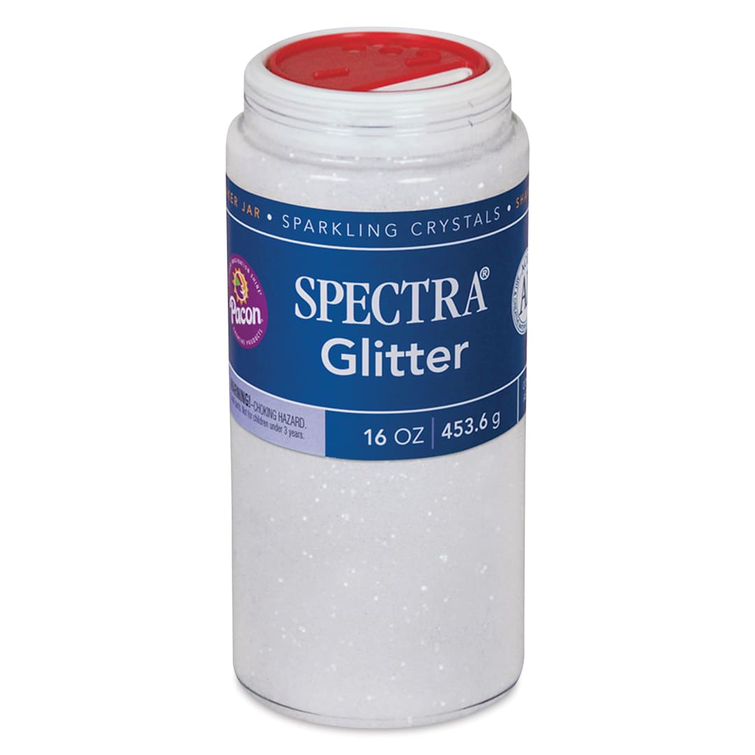 Open in modal - Spectra Sparkling Crystals Glitter - 16 oz, White