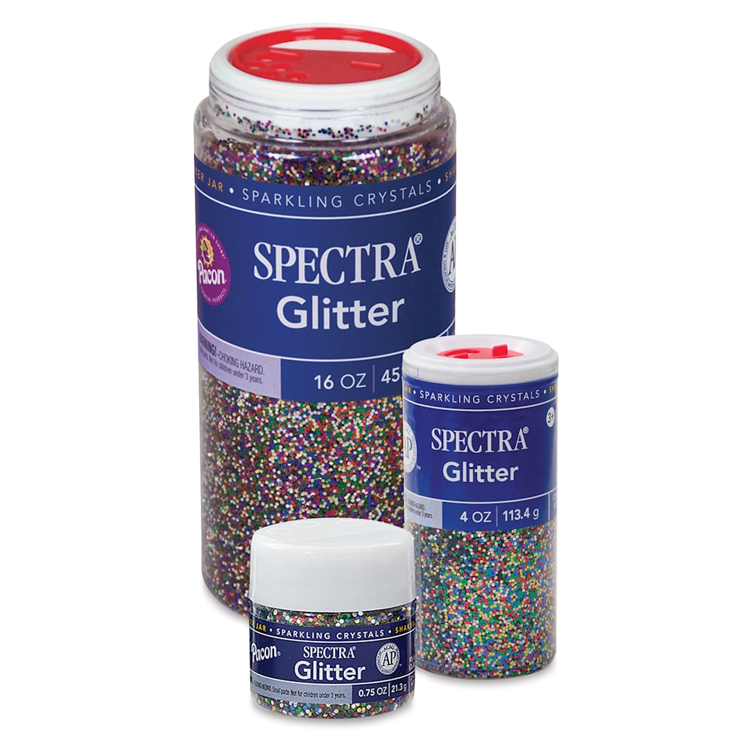Open in modal - Spectra Sparkling Crystals Glitter - 16 oz, 4 oz, and 3/4 oz Jars