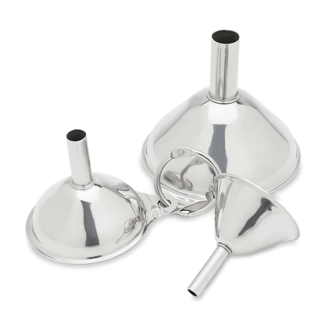 Open in modal - Fox Run Stainless Steel Funnel Set - Set of 3