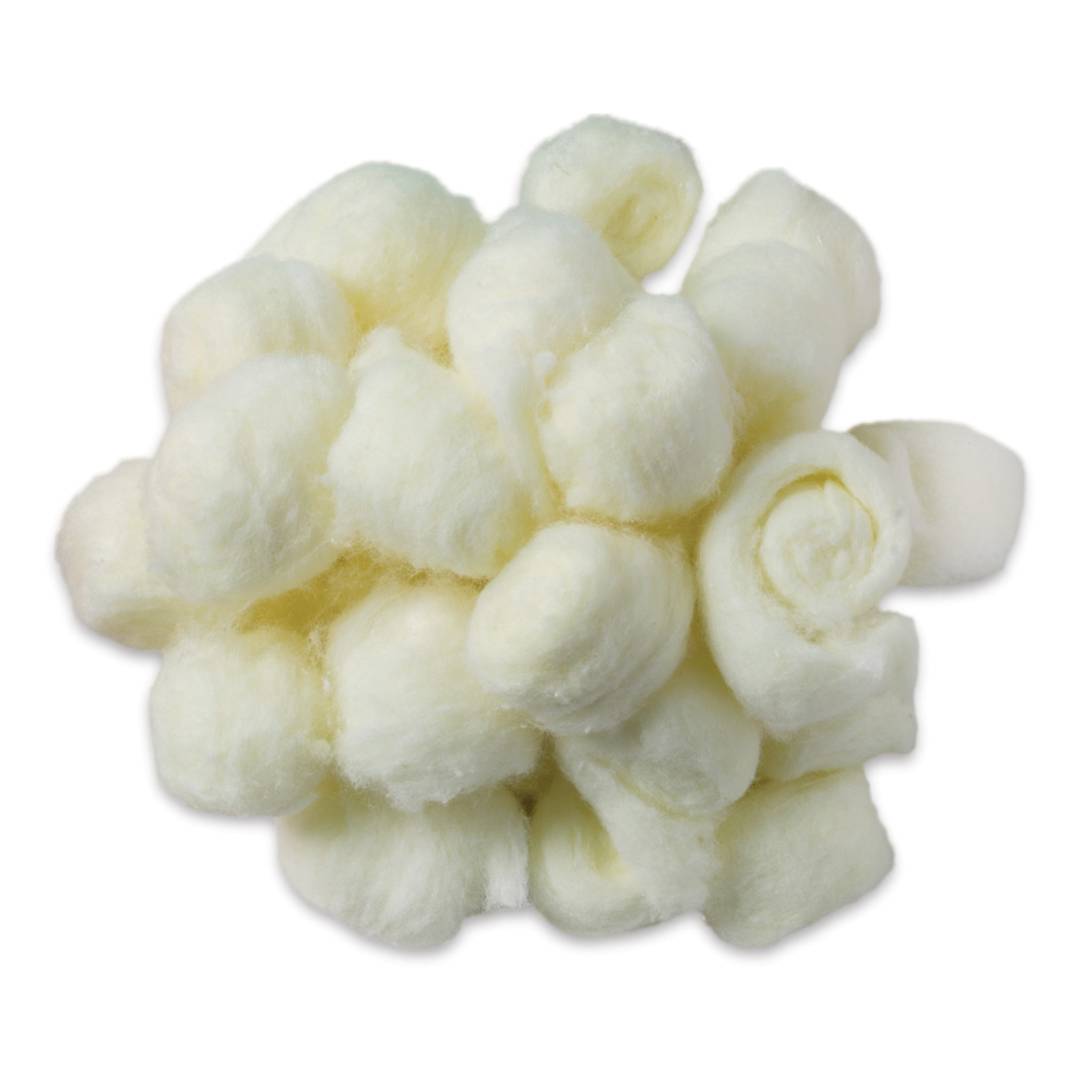 Open in modal - Creativity Street Jumbo Craft Fluffs - Yellow, Pkg of 100 - out of packaging