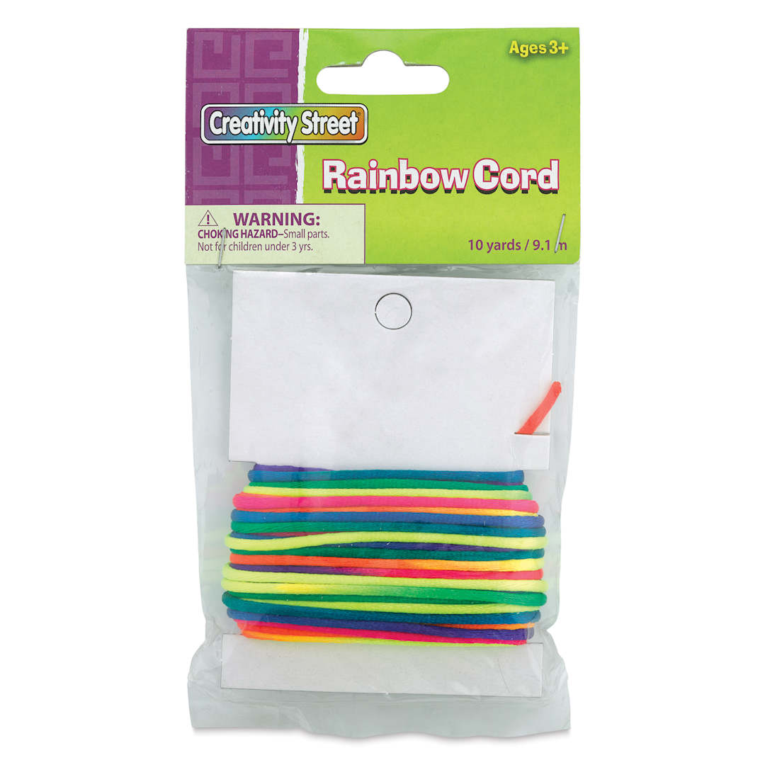 Open in modal - Creativity Street Nylon Rainbow Cord front of packaging