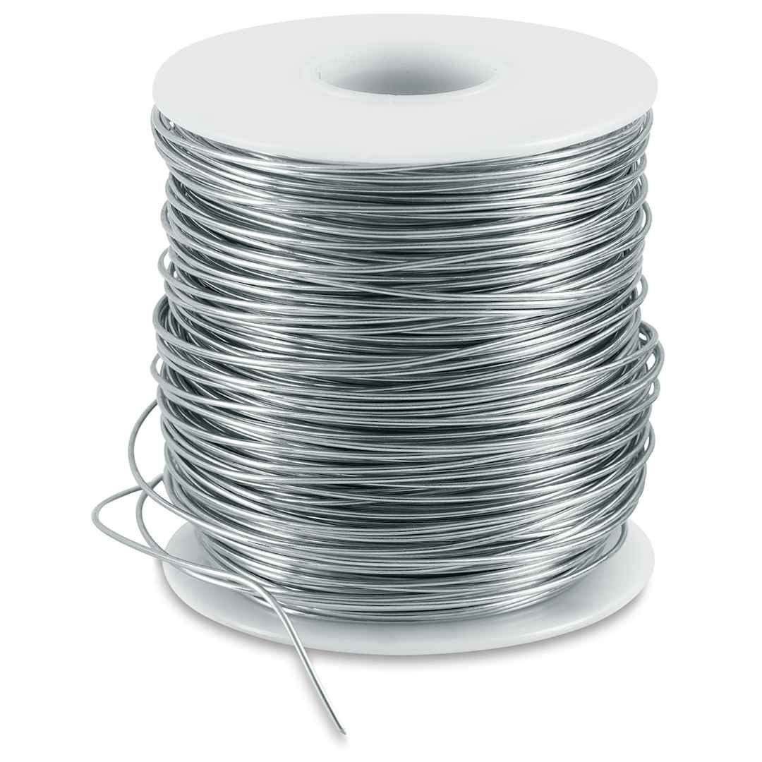 Open in modal - Nickel Silver Wire - Front view of wire spool slightly unrolled showing thickness