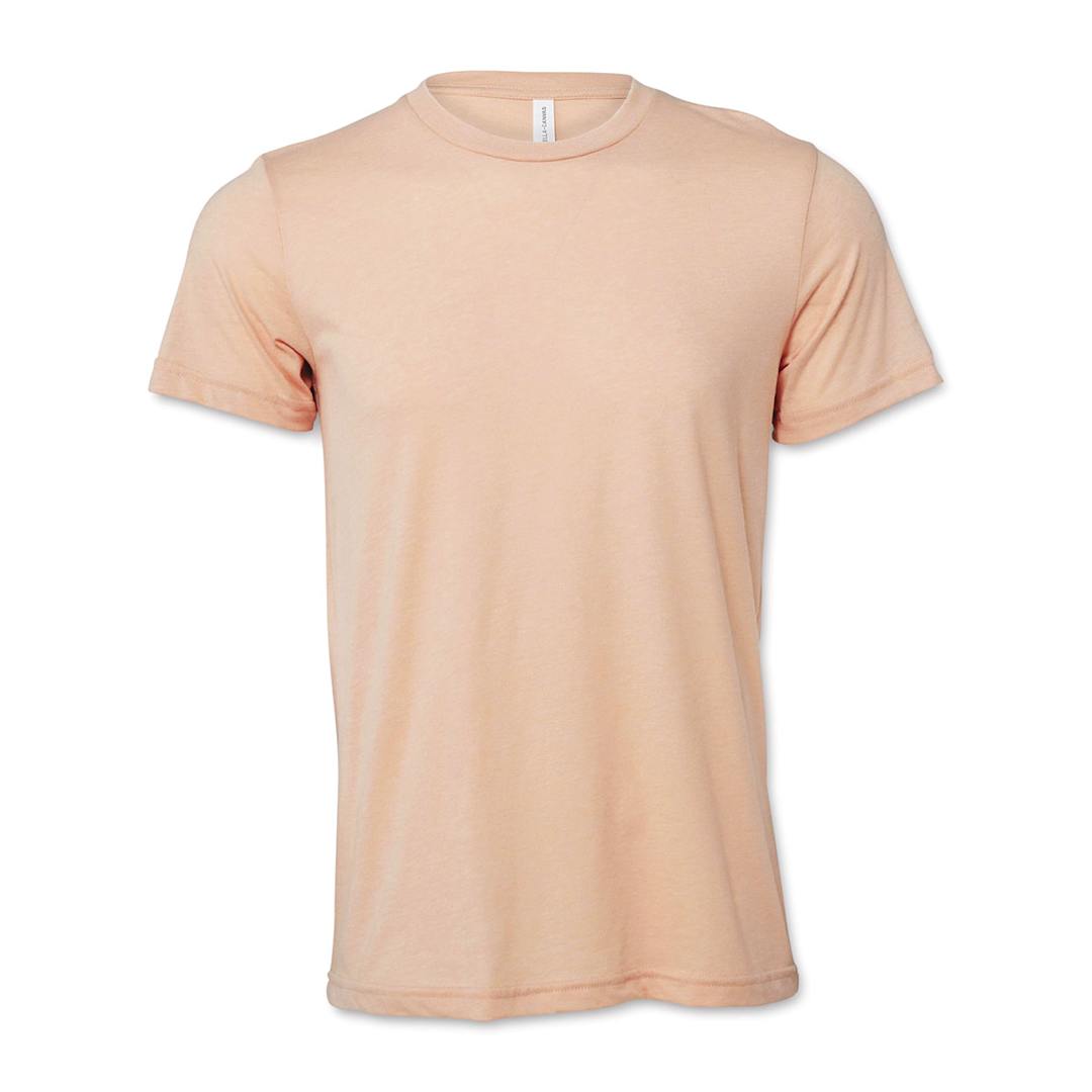Open in modal - Bella Canvas Unisex T-shirt - Peach Heather, X-Small