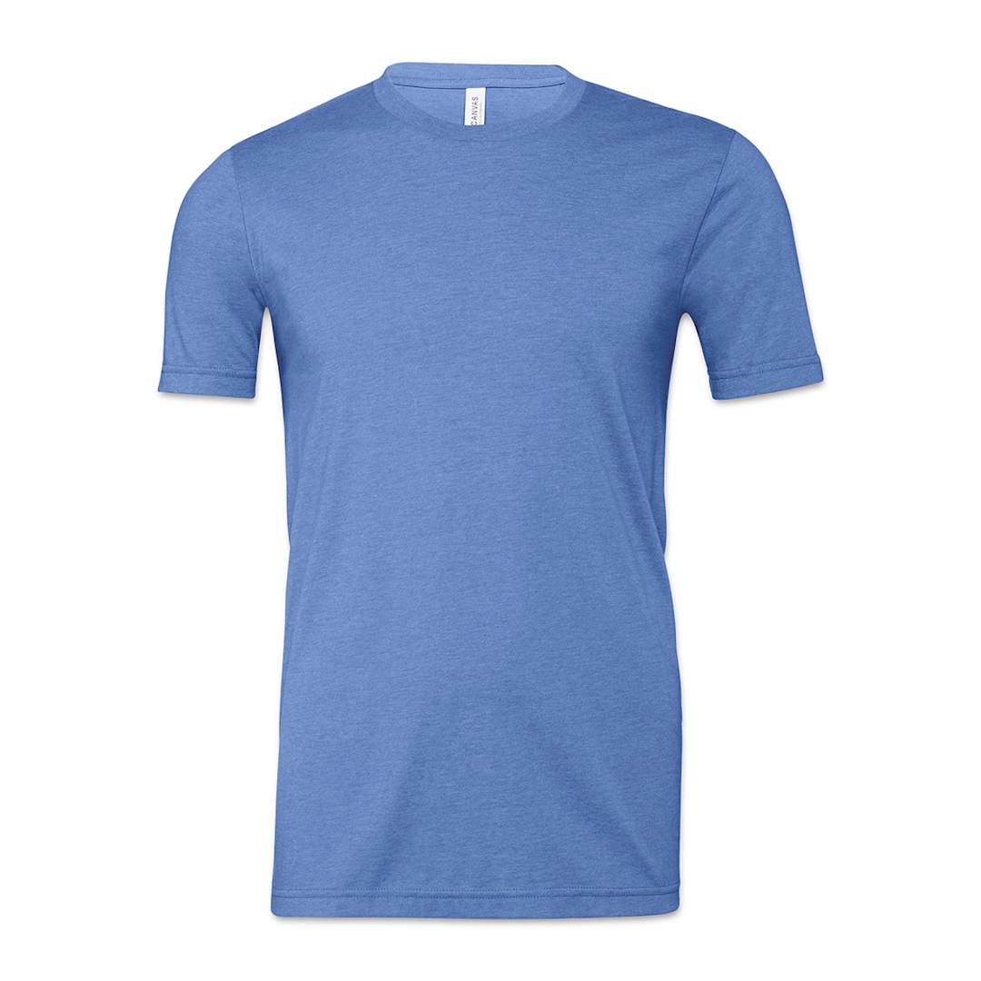 Open in modal - Bella Canvas Unisex T-shirt - Columbia Blue Heather, X-Small - front