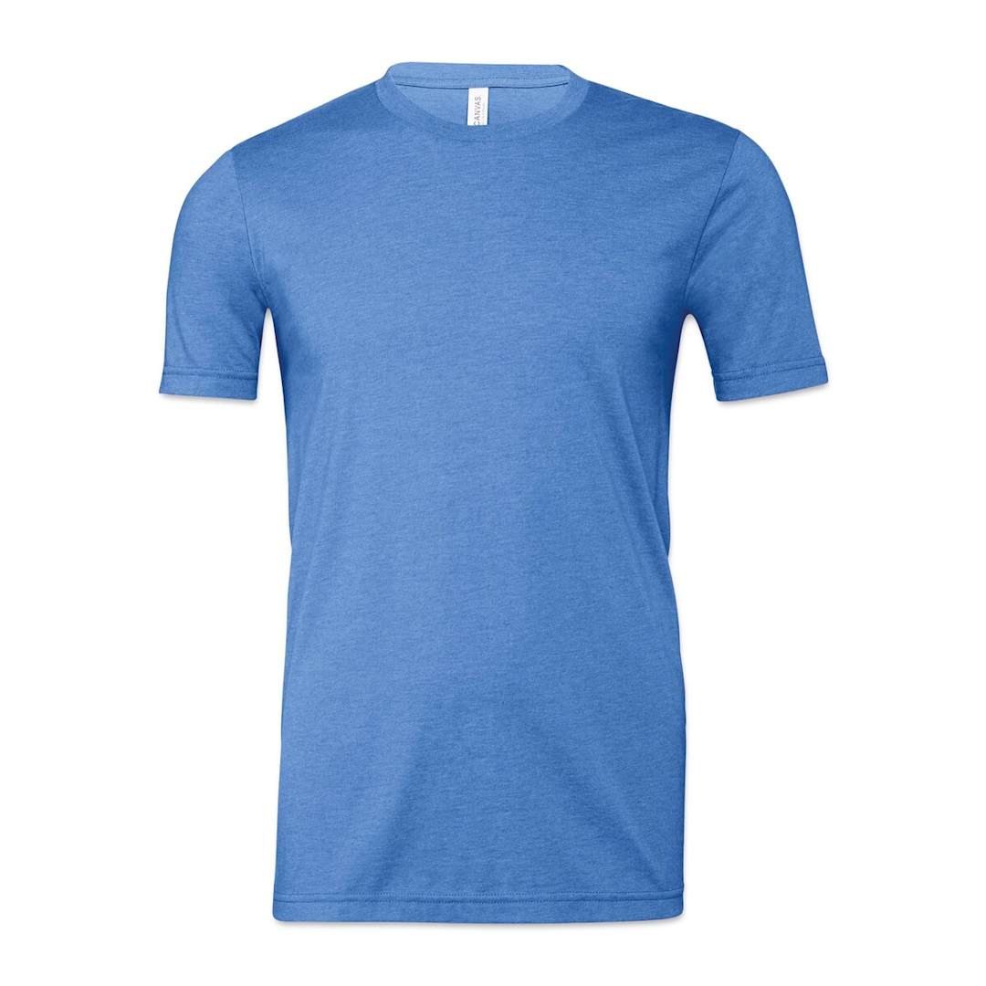 Open in modal - Bella Canvas Unisex T-shirt - Columbia Blue Heather, X-Large