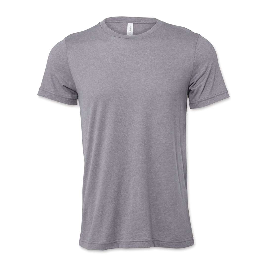 Open in modal - Bella Canvas Unisex T-shirt - Storm Heather, X-Small - front
