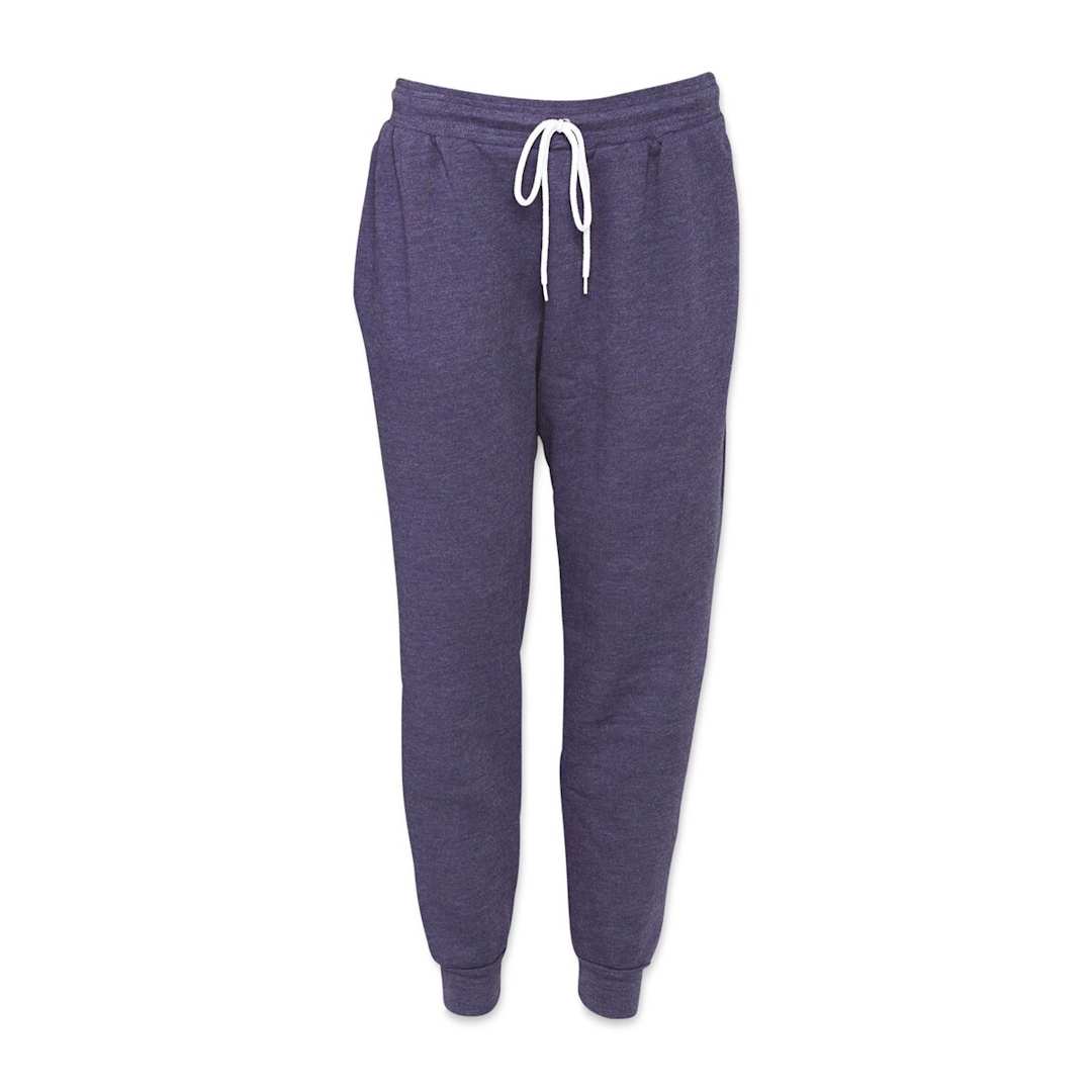 Open in modal - Bella Canvas Unisex Jogger Sweatpants - Navy Heather, Medium - front