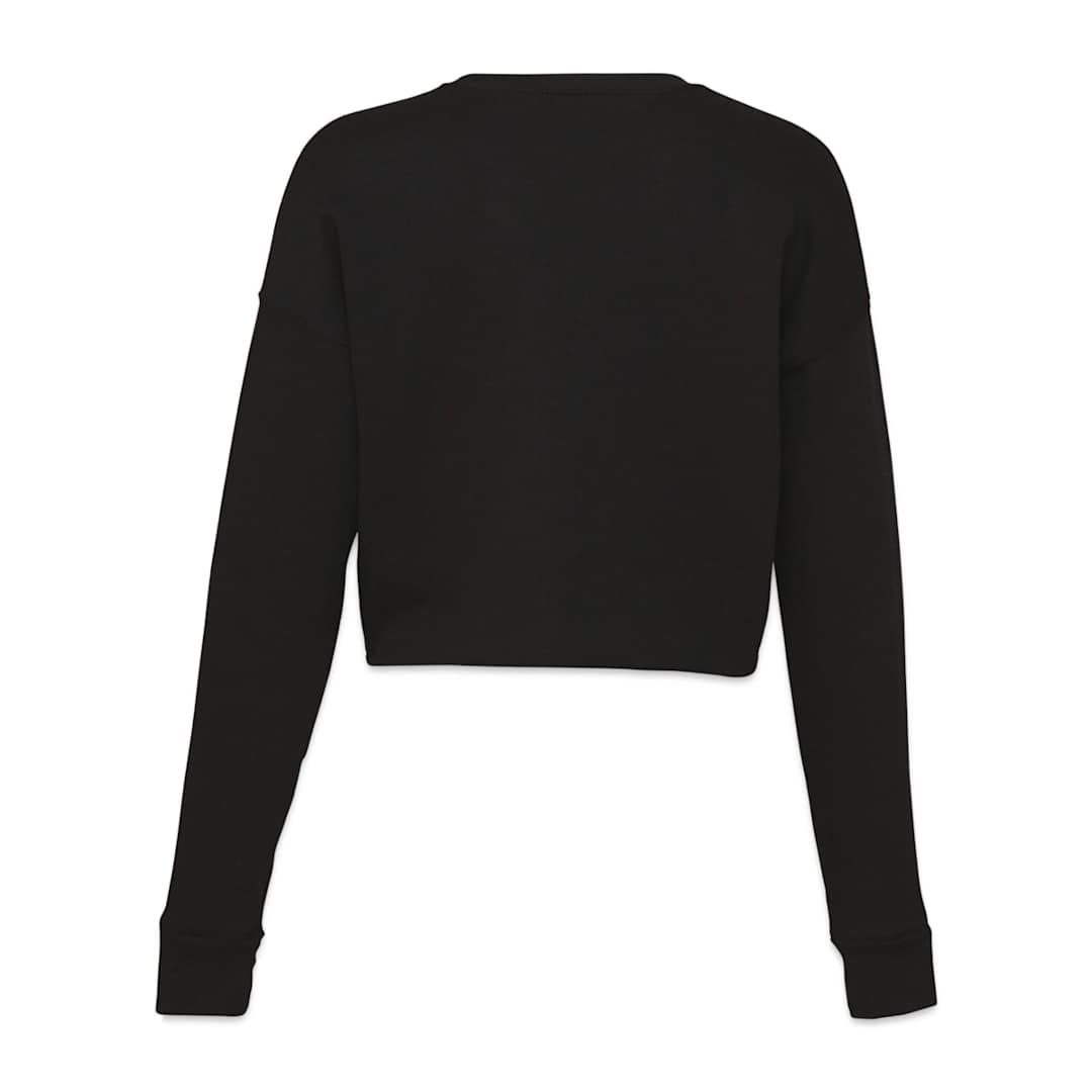 Open in modal - Bella Canvas Cropped Crew Fleece - Black, Medium