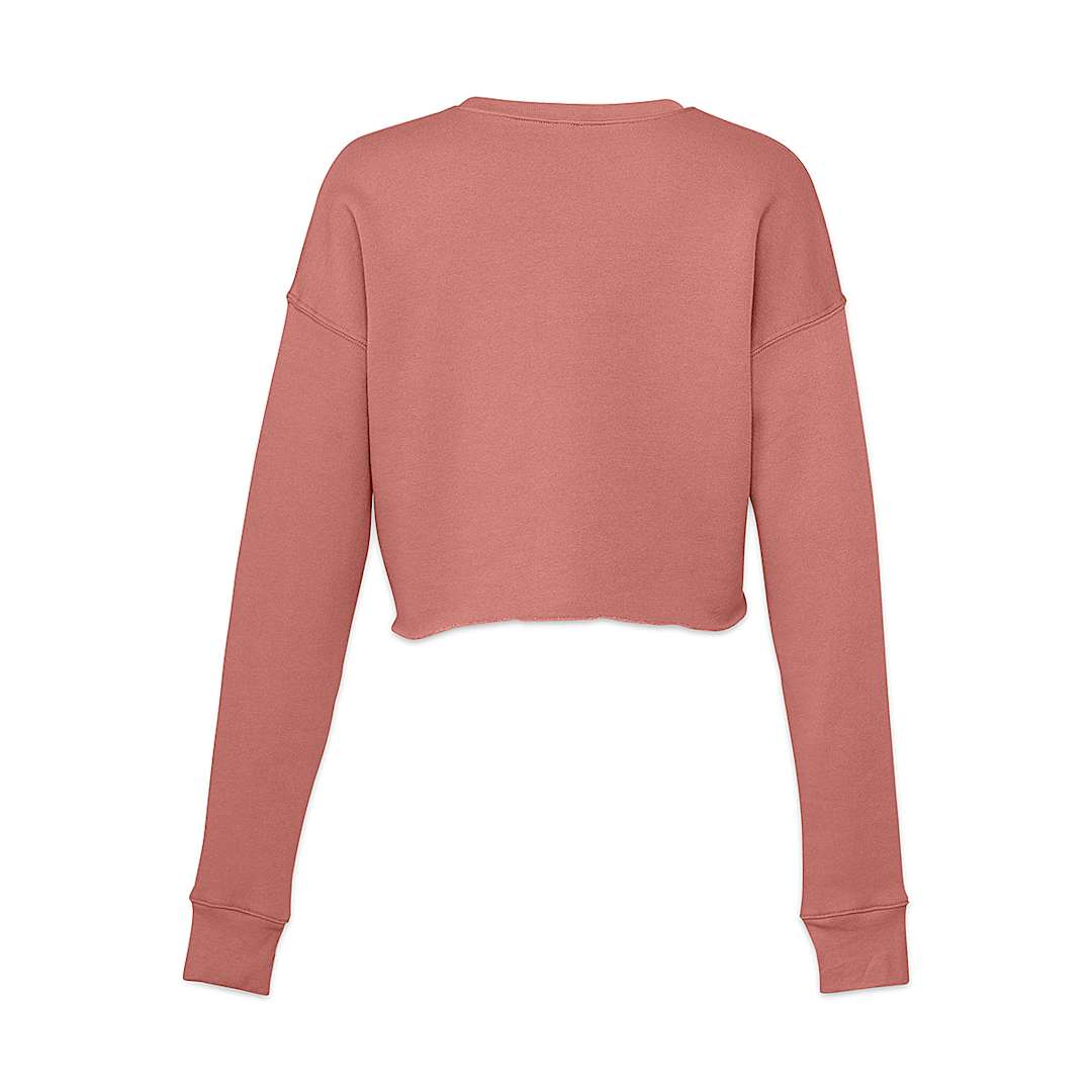 Open in modal - Bella Canvas Cropped Crew Fleece - Mauve, Large