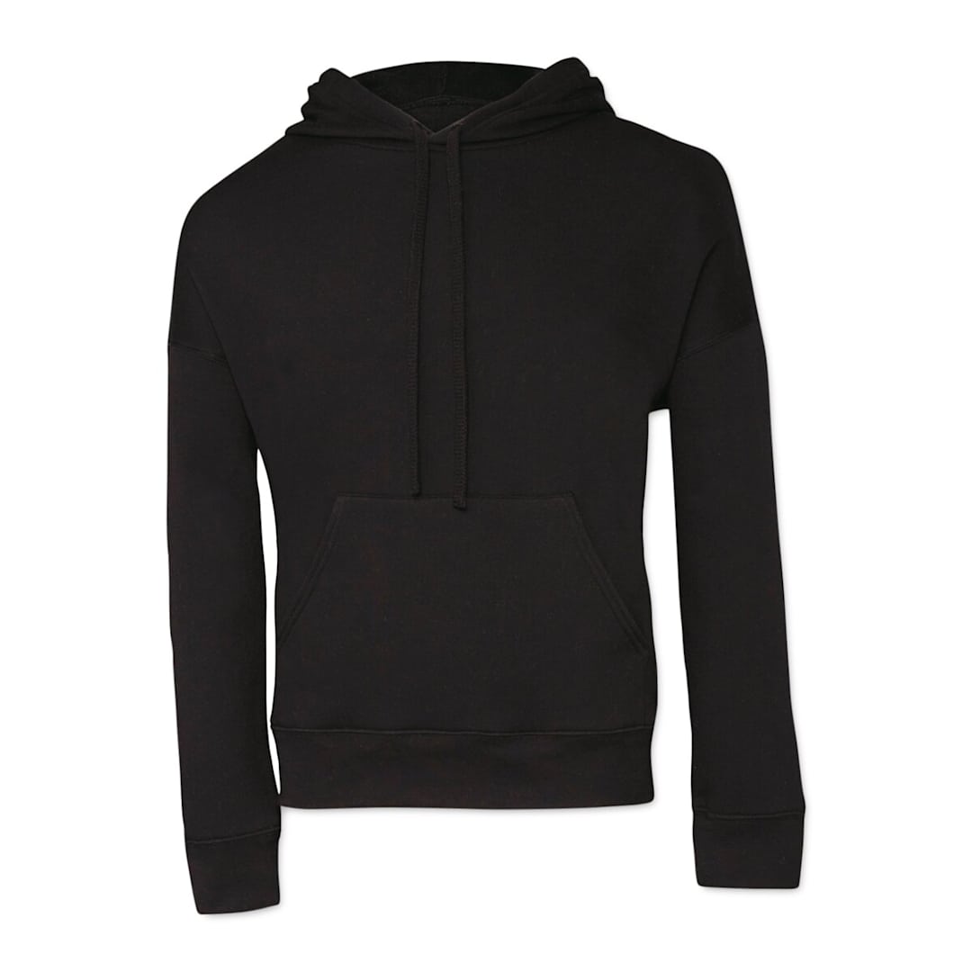 Open in modal - Unisex Hoodie Pullover - Front view of black pullover