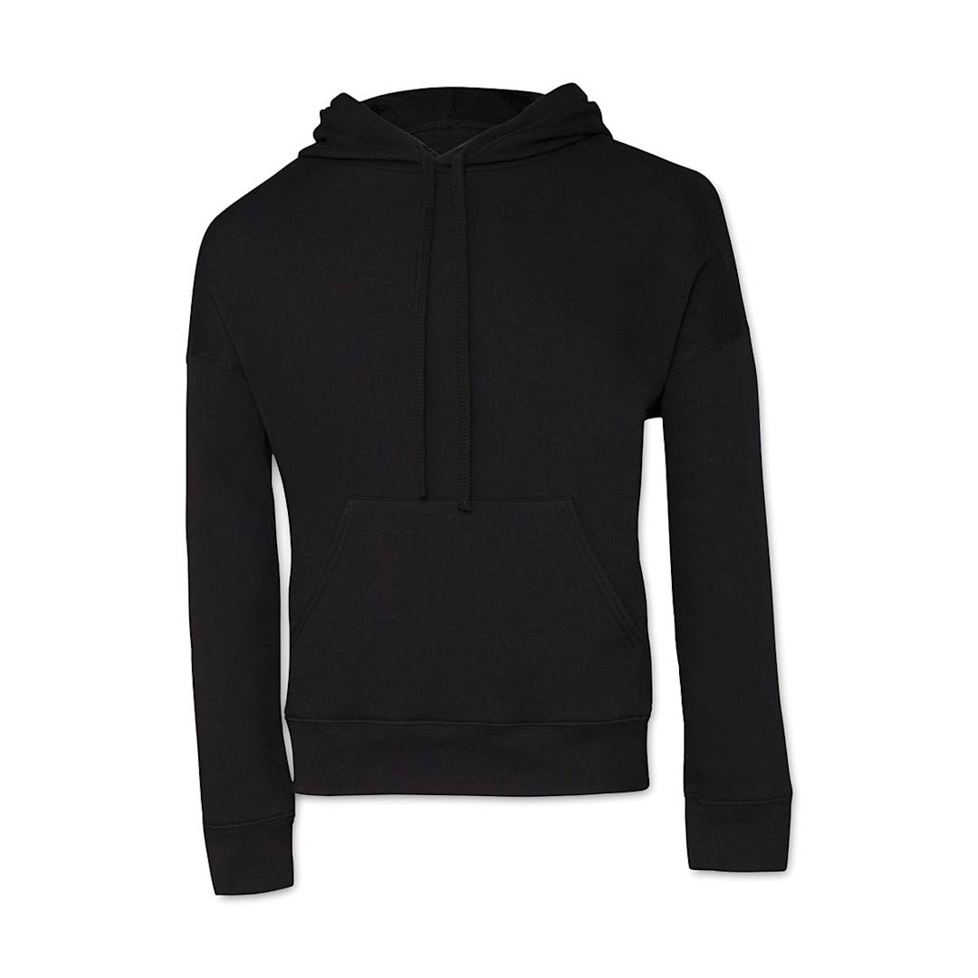Open in modal - Bella + Canvas Unisex Sponge Fleece Drop Shoulder Sweatshirt - Black, X-Large