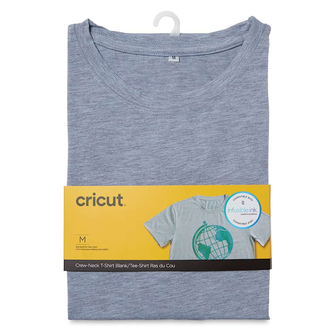 Open in modal - Cricut Adult T-Shirt Blank - Unisex Medium, Crew-Neck, Gray
