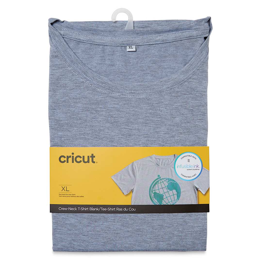 Open in modal - Cricut Adult T-Shirt Blank - Unisex X-Large, Crew-Neck, Gray