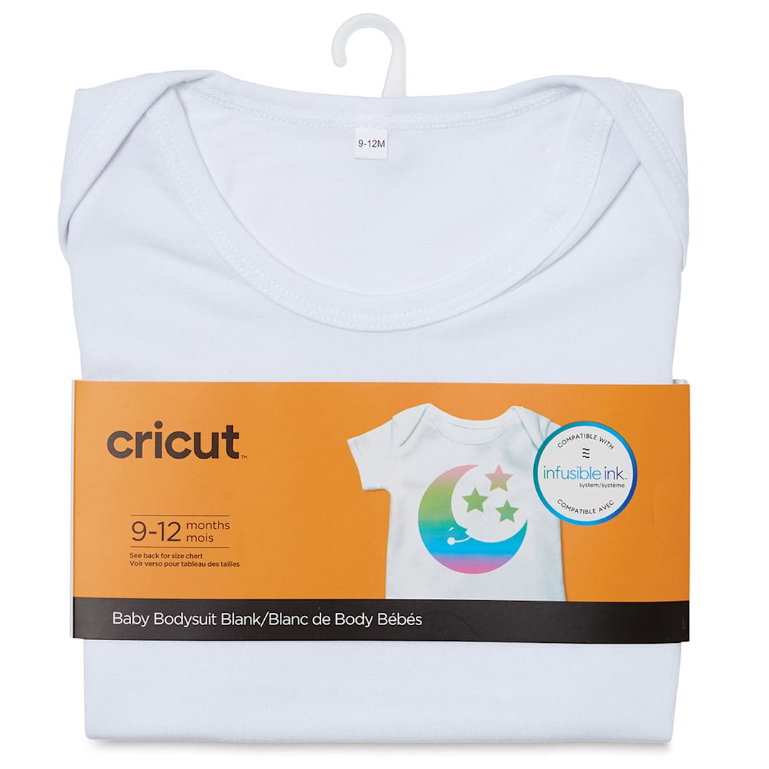 Open in modal - Cricut Baby Bodysuit Blank - White, 9-12 Months