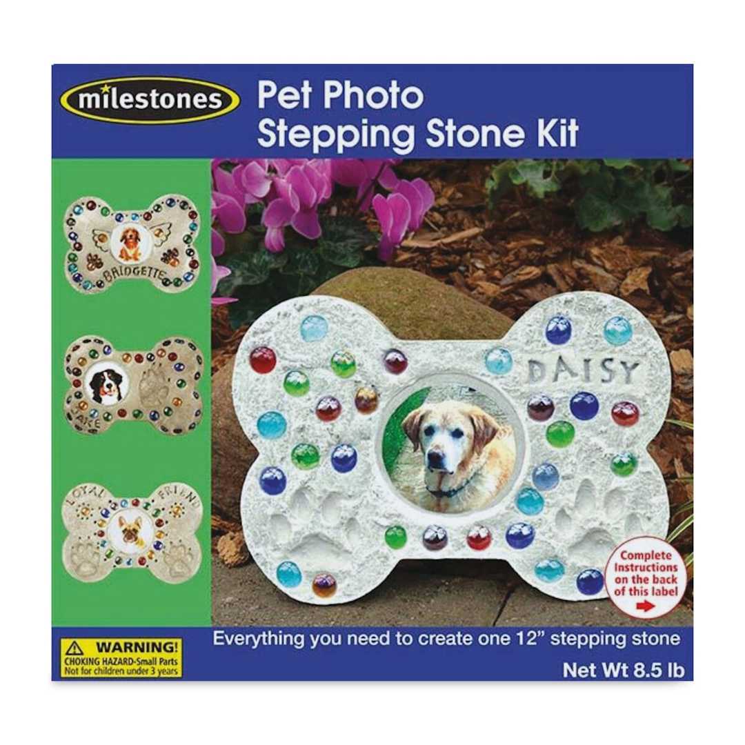 Open in modal - Milestones Mosaic Stepping Stone Kit - Pet Photo (Front of packaging)