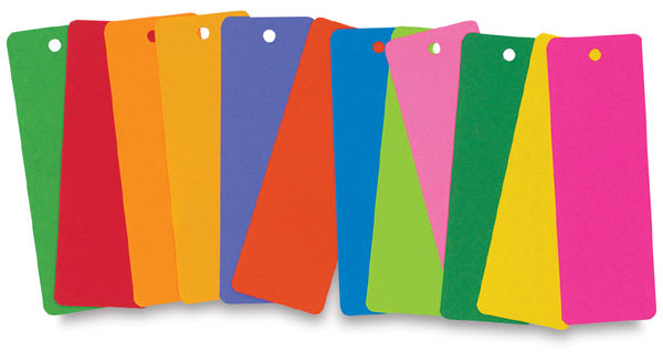 Open in modal - Rainbow Brights Bookmarks - Assorted Colored Bookmarks upright