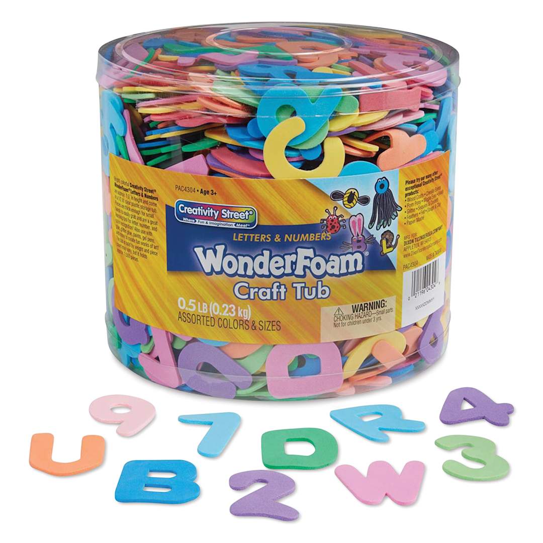 Open in modal - Creativity Street WonderFoam Peel & Stick - Letters and Numbers, 1/2 lb
