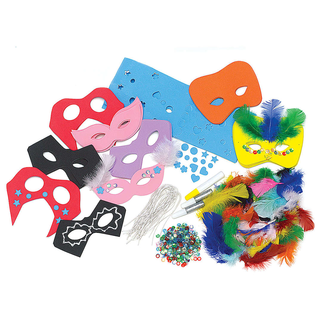 Open in modal - Colossal Craft Masks Kit - Components of Classroom Pack shown