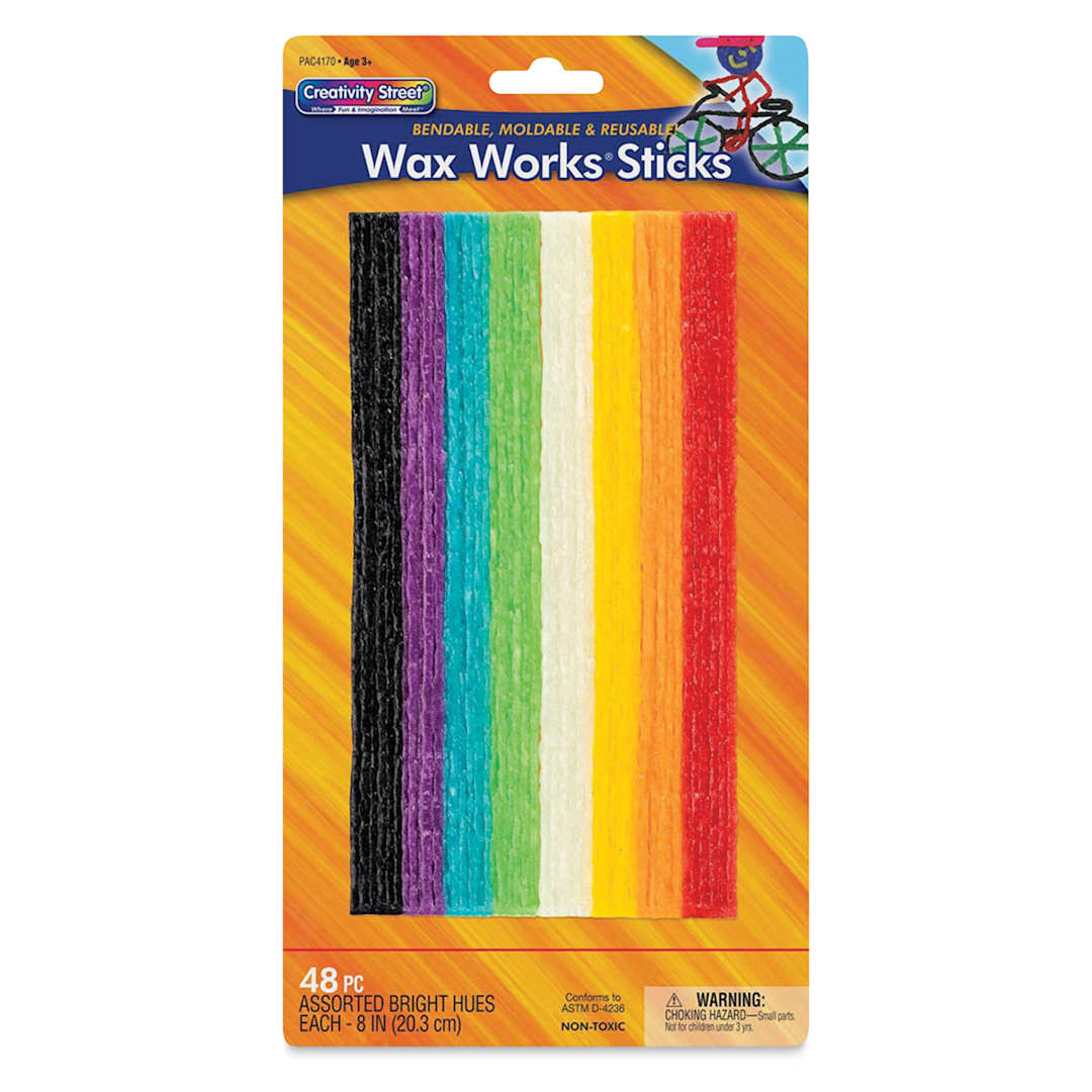 Open in modal - Creativity Street Wax Works - Bright Sticks, Set of 48 - front of packaging