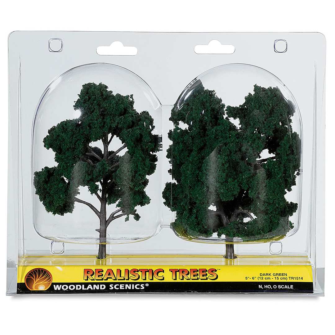 Open in modal - Woodland Scenics Model Scenery - Front view of 2 5"-6" Trees in package