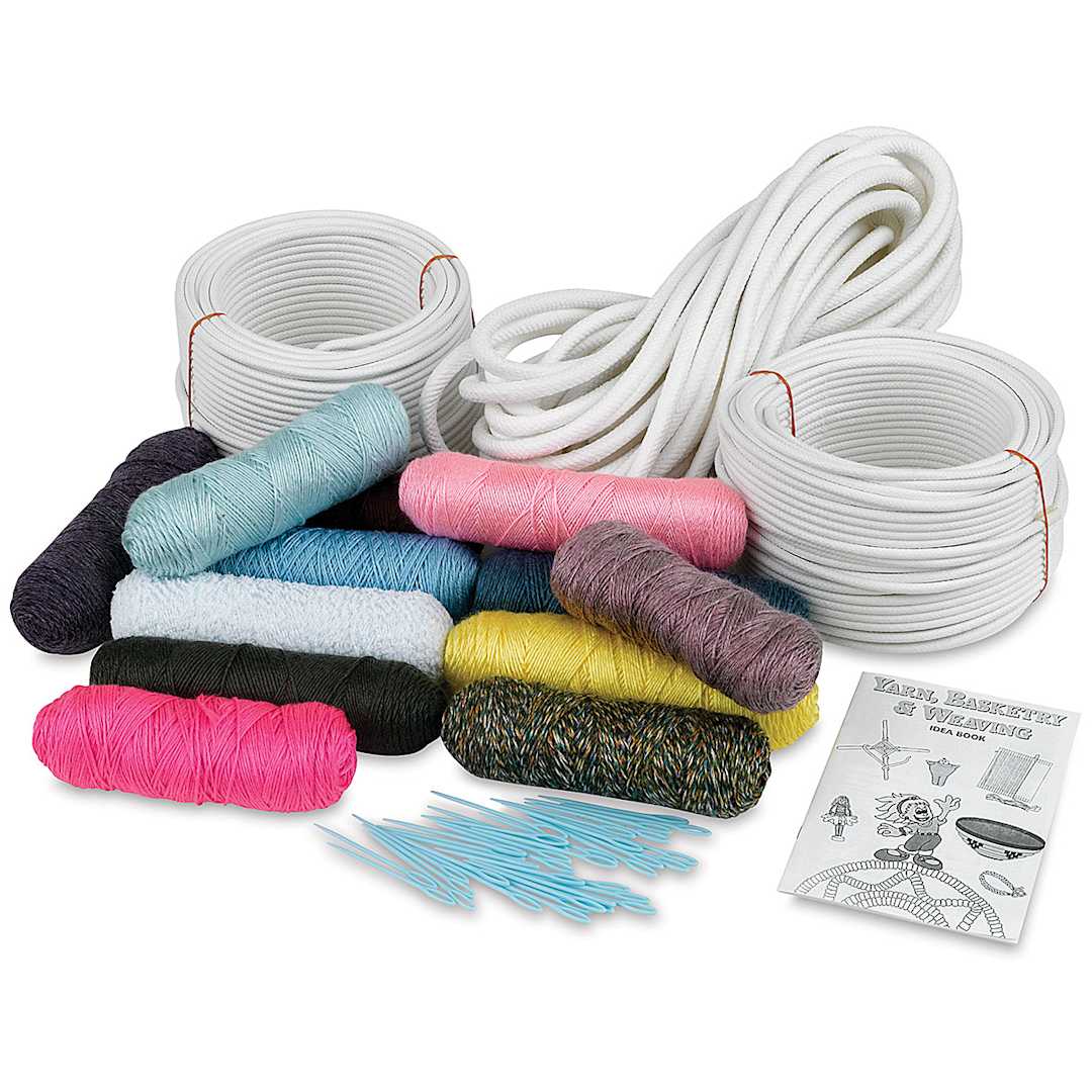 Open in modal - Pepperell Crafts Basketry Class Pack - Components of Class pack shown