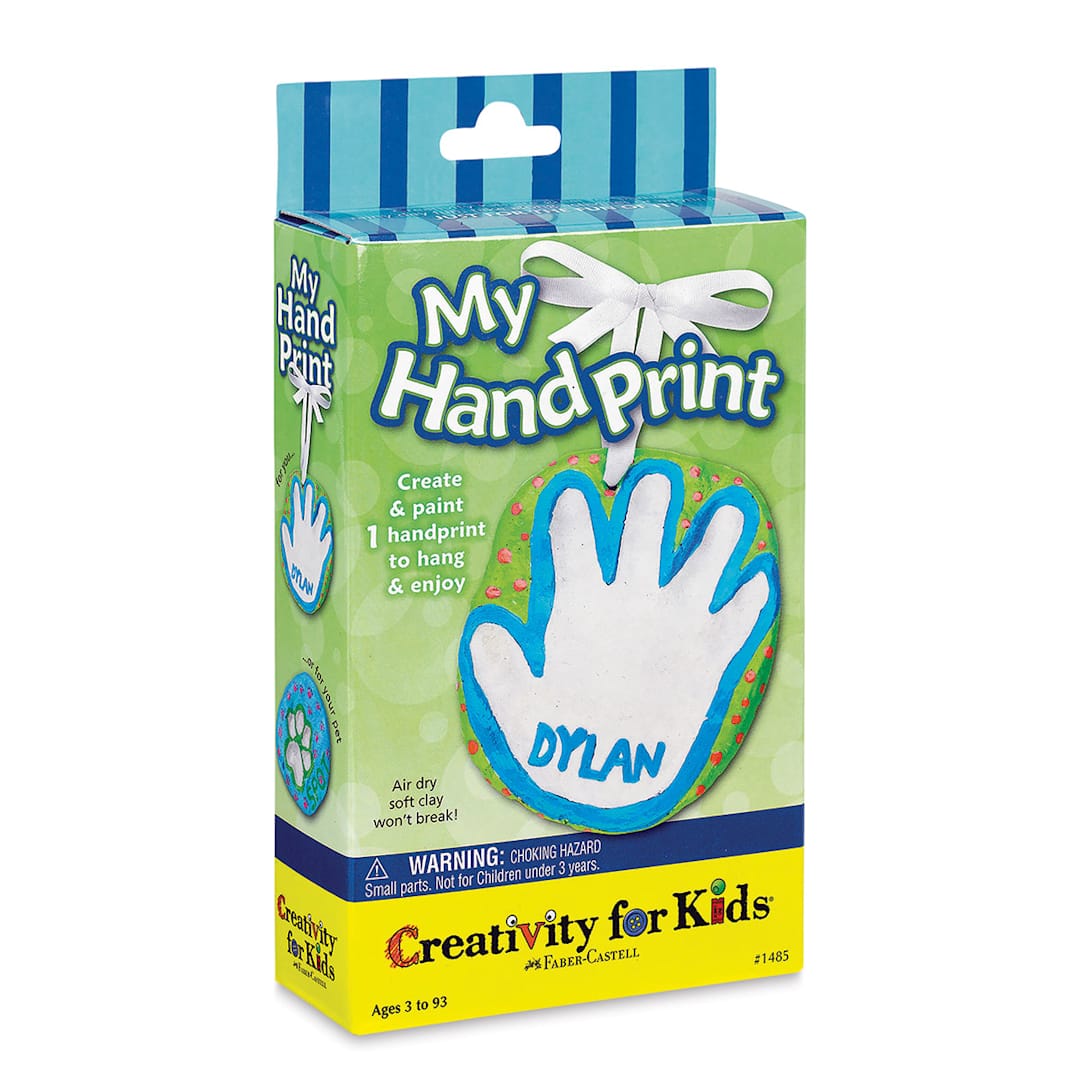 Open in modal - Creativity for Kids My Handprint Kit - Angled view of package
