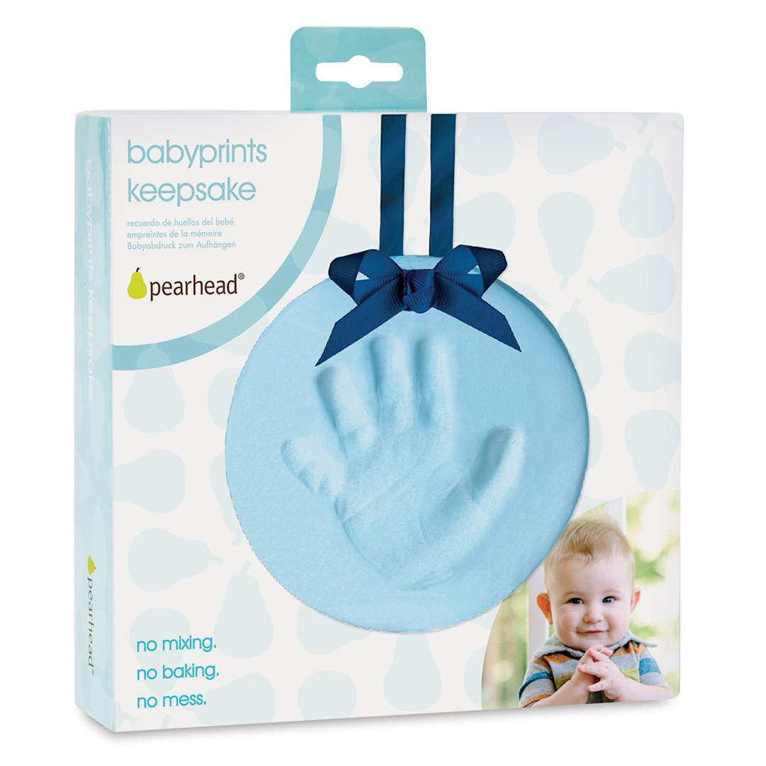Open in modal - Pearhead Babyprints Keepsake - Front of package of Blue Keepsake
