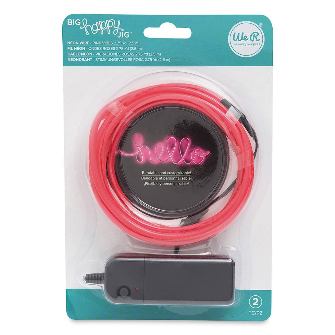 Open in modal - We R Memory Keepers Neon Wire - Front of Pink Vibes blister package
