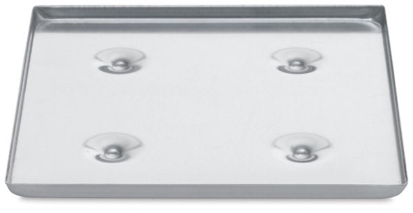 Open in modal - Jennifer's Mosaics Coaster Bases - Front angled view of 4" Square Coaster base