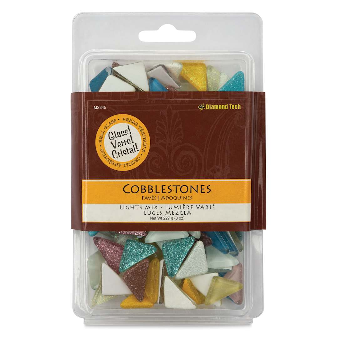 Open in modal - Diamond Tech Cobblestones - Lights Mix, 8 oz, front of packaging
