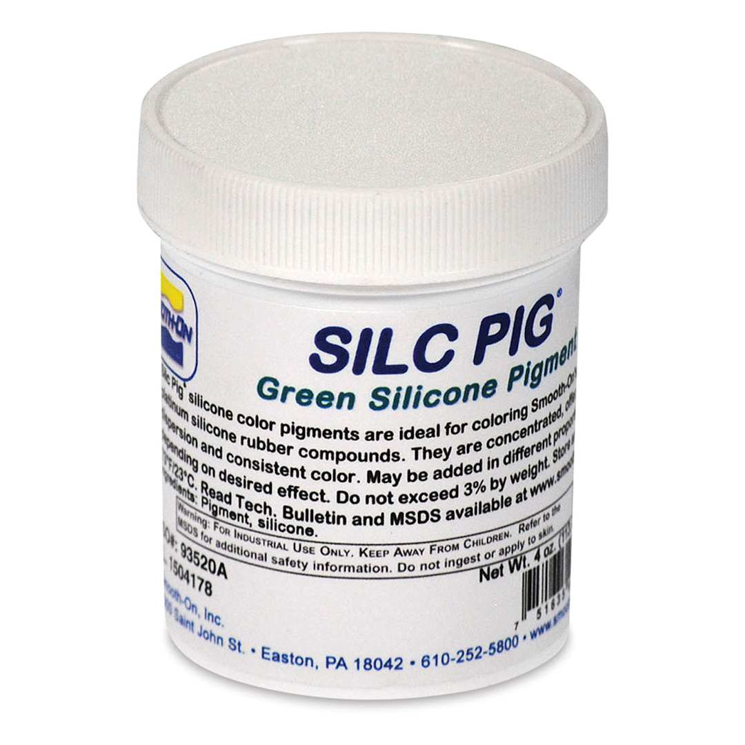 Open in modal - Smooth-On Silc Pig Silicone Color Pigments - Single jar of Green Pigment shown
