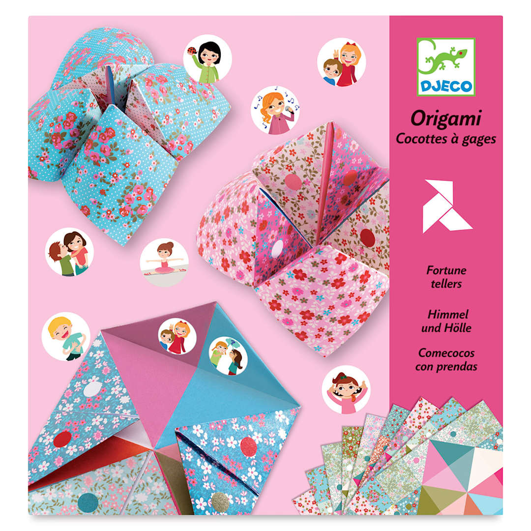 Open in modal - Djeco Origami Kit - Front of pacakge of Fortune Tellers Kit