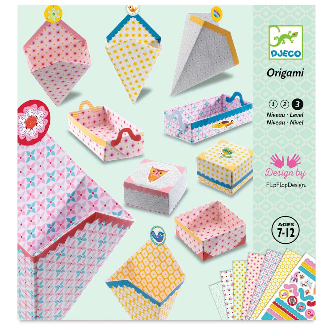 Open in modal - Djeco Origami Kit - Small Boxes - front of packaging