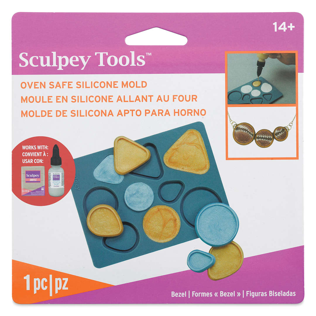 Open in modal - Sculpey Oven Safe Silicone Bezel Mold - front of packaging