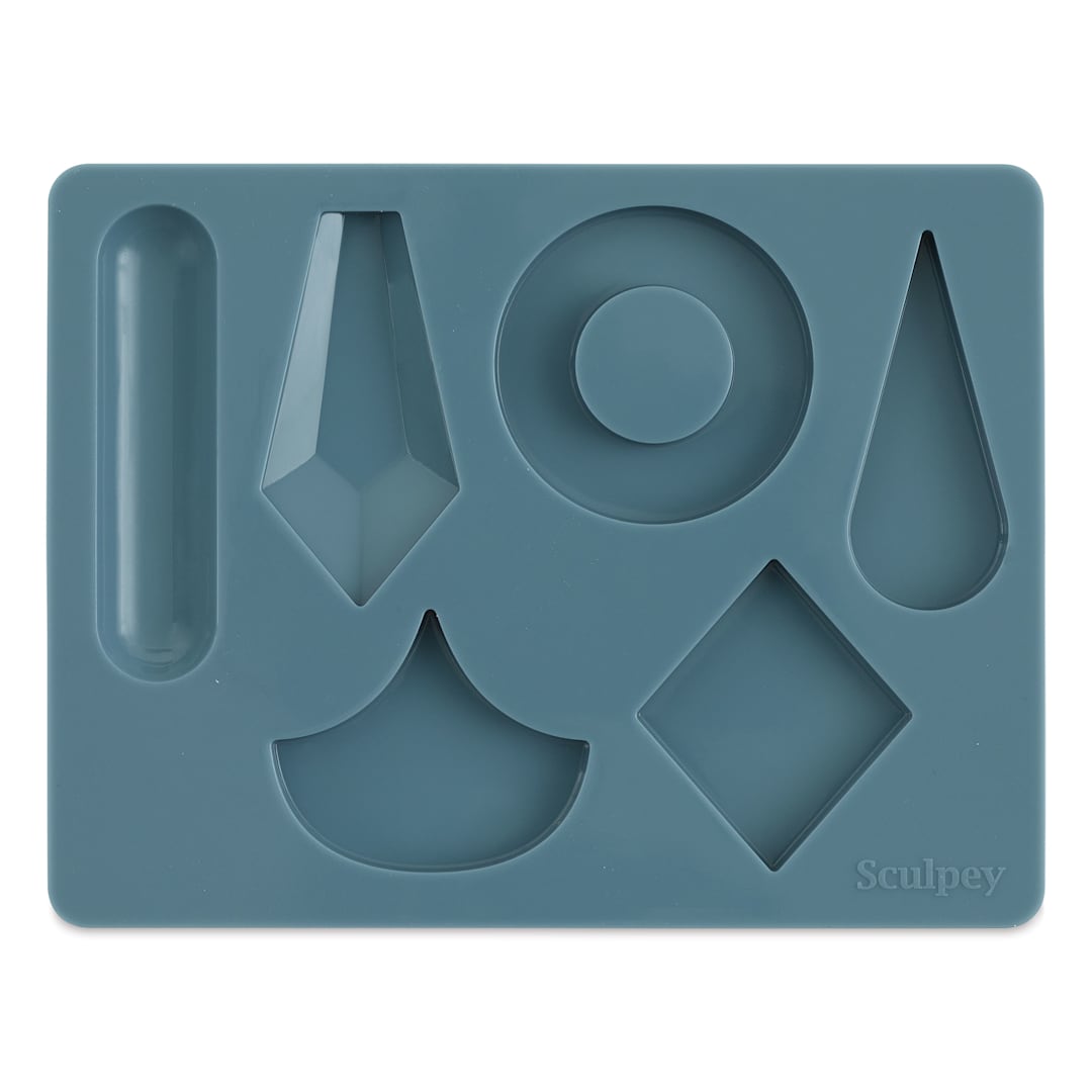 Open in modal - Sculpey Oven Safe Silicone Geometric Jewelry Mold