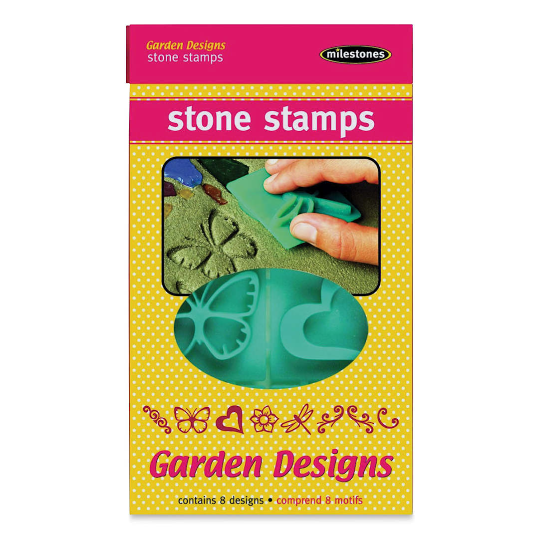 Open in modal - Milestones Mosaic Stone Stamps - Garden Designs (In packaging)