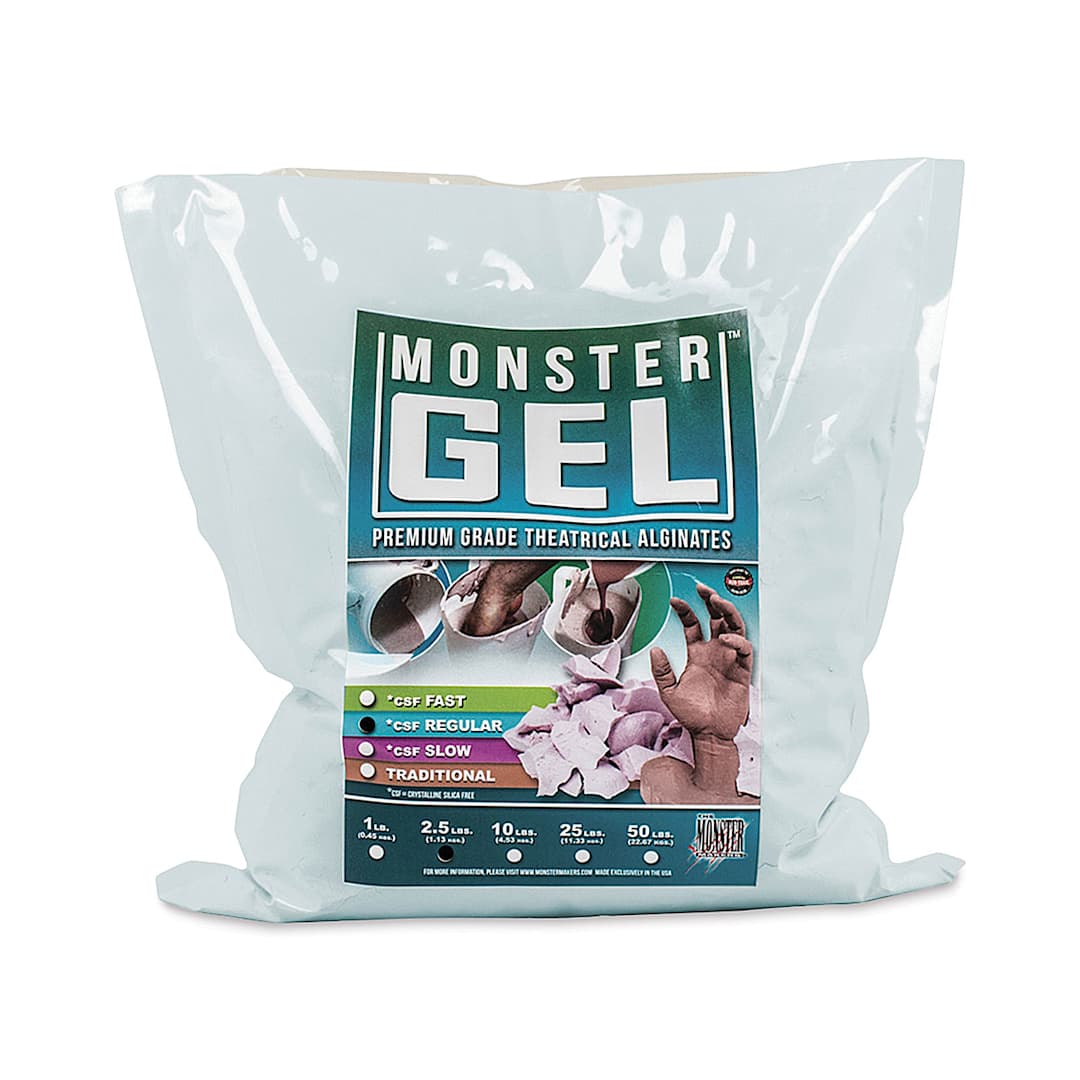 Open in modal - The Monster Makers Monster Gel - Front of 2 1/2 lb bag of Monster Gel