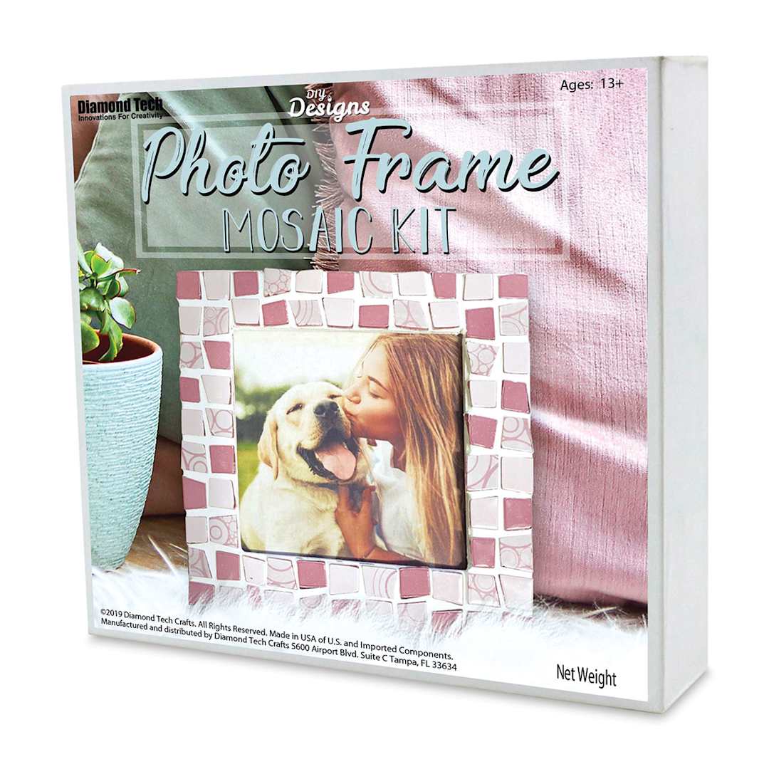 Open in modal - DIY Designs Photo Frame Mosaic Kit - Coral, 6" x 6"