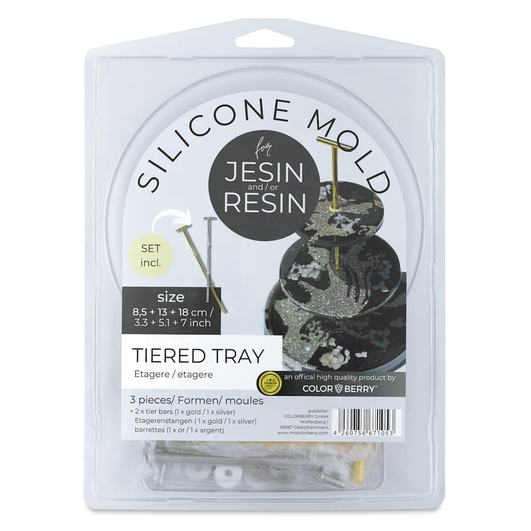 Open in modal - Colorberry Tiered Tray Silicone Molds - Set of 3 - front of packaging