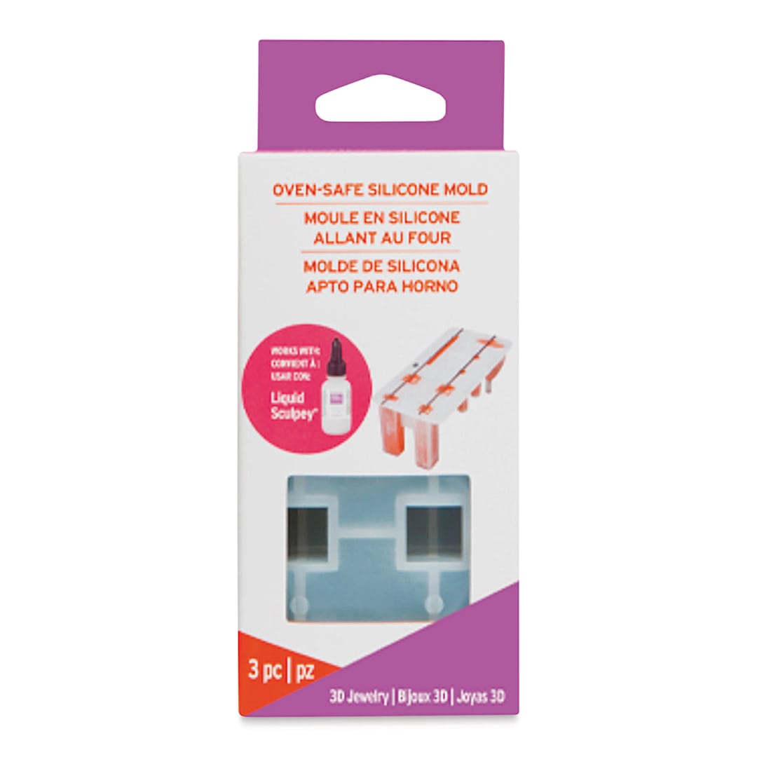 Open in modal - Sculpey Oven Safe 3D Jewelry Mold (front of package)
