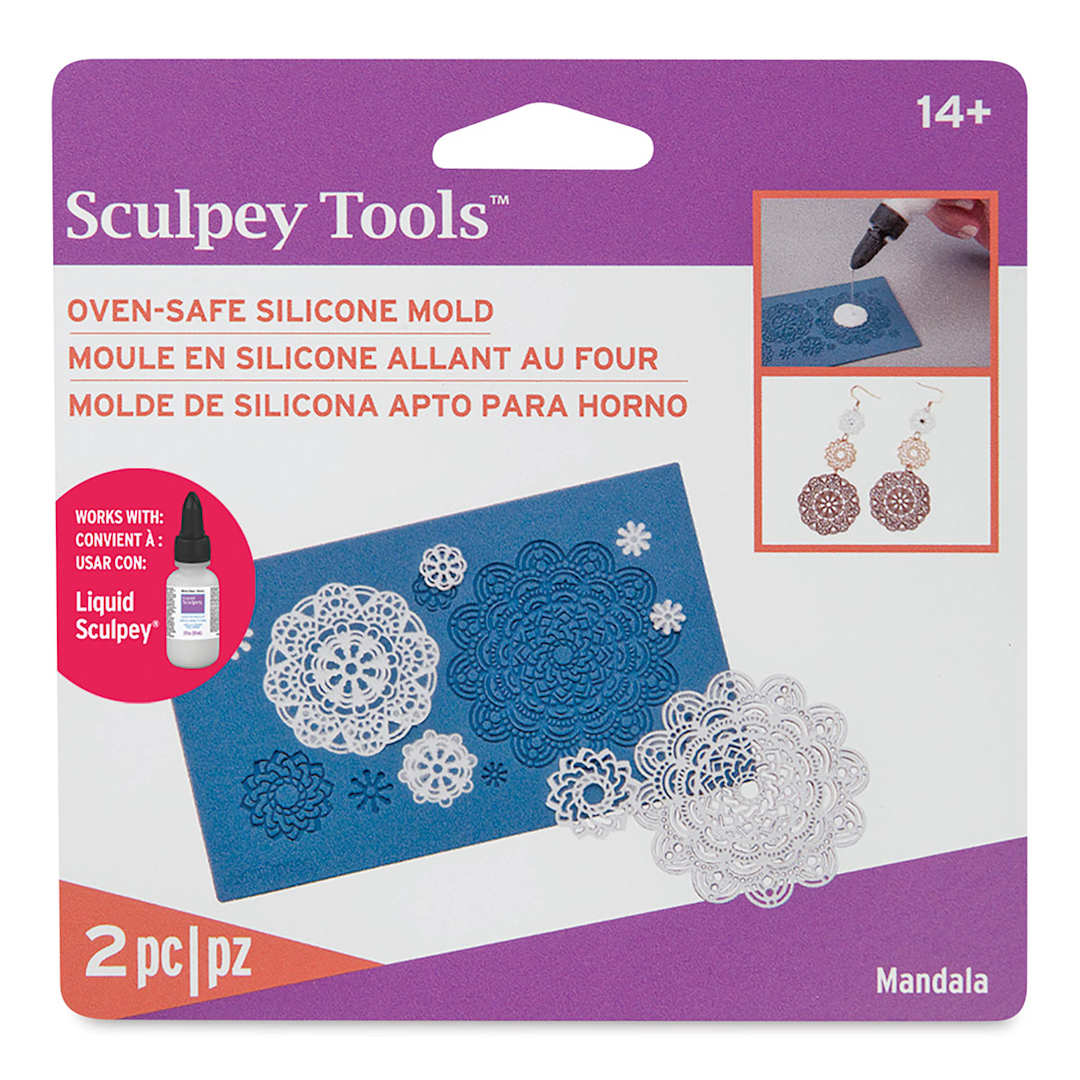 Open in modal - Sculpey Oven Safe Mandala Mold (front of package)