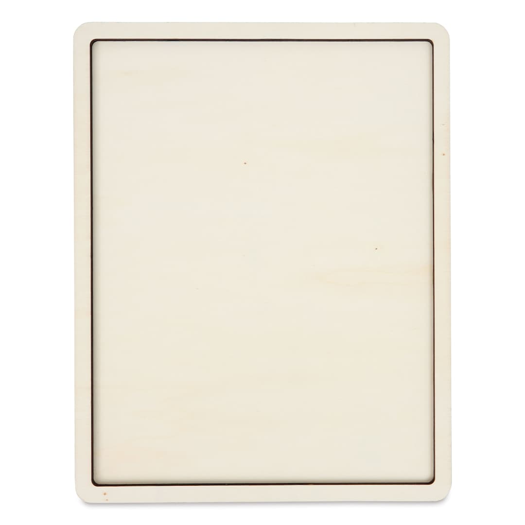 Open in modal - Plaid Mod Podge Resin Molds - Plywood Tray Rectangle, 11" x 13", out of packaging