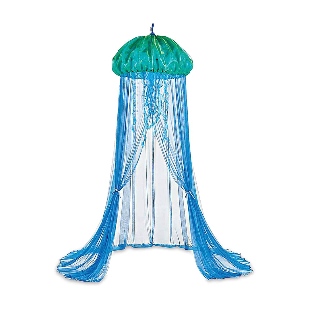 Open in modal - Hearthsong Aquaglow Jellyfish Hideaway Bed Canopy