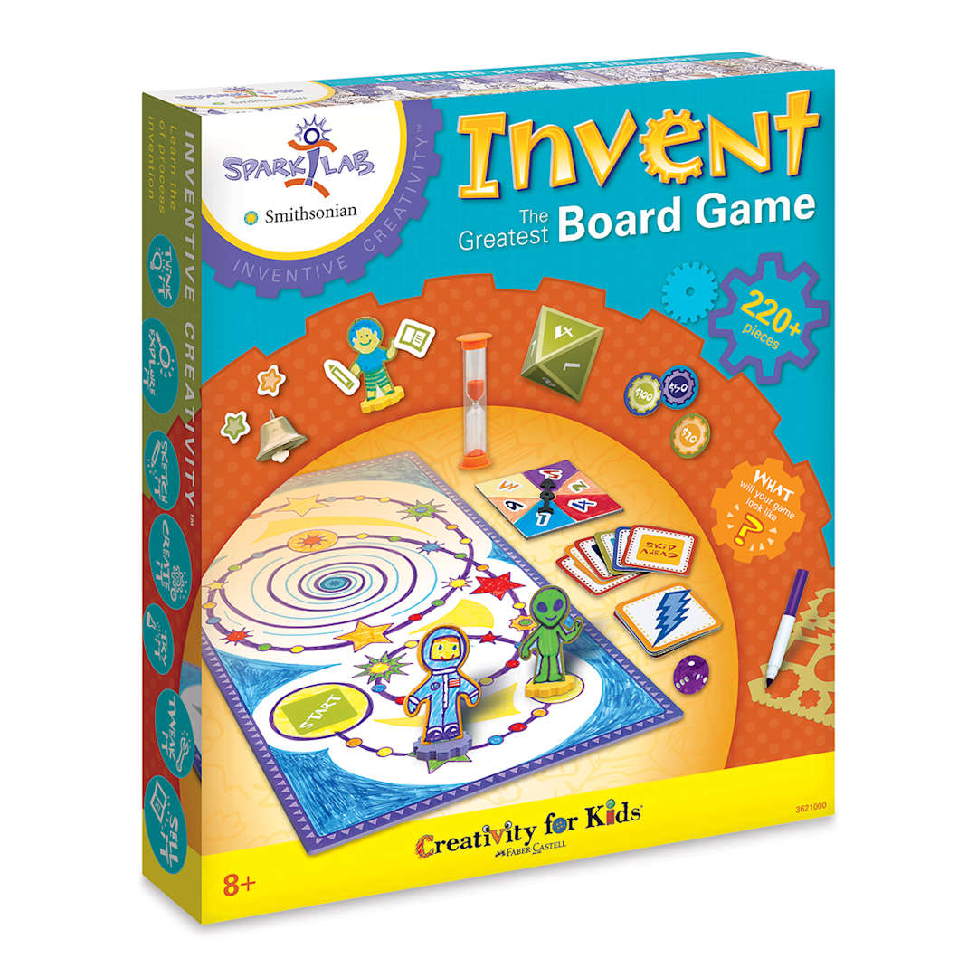Open in modal - Faber-Castell Creativity for Kids Spark!Lab Invent the Greatest Board Game Kit