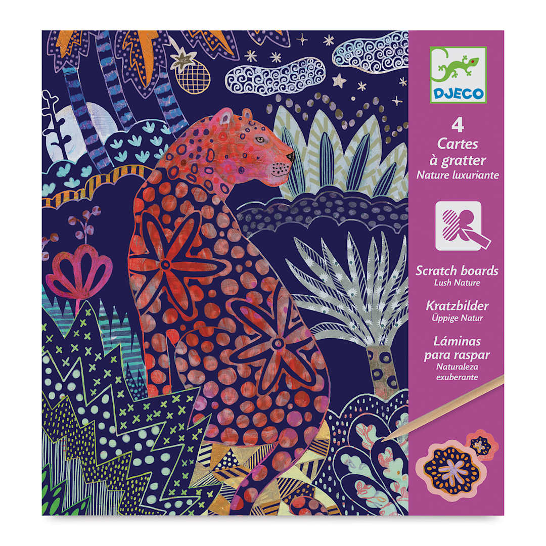 Open in modal - Djeco Petit Gift Scratch Board Kit - Lush Nature