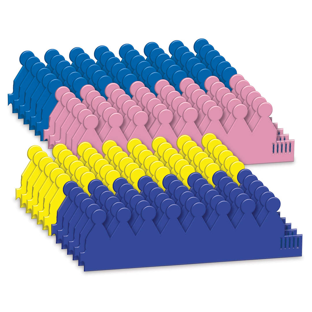 Open in modal - Creativity Street WonderFoam Crowns - Set of 24 Crowns in rows by color
