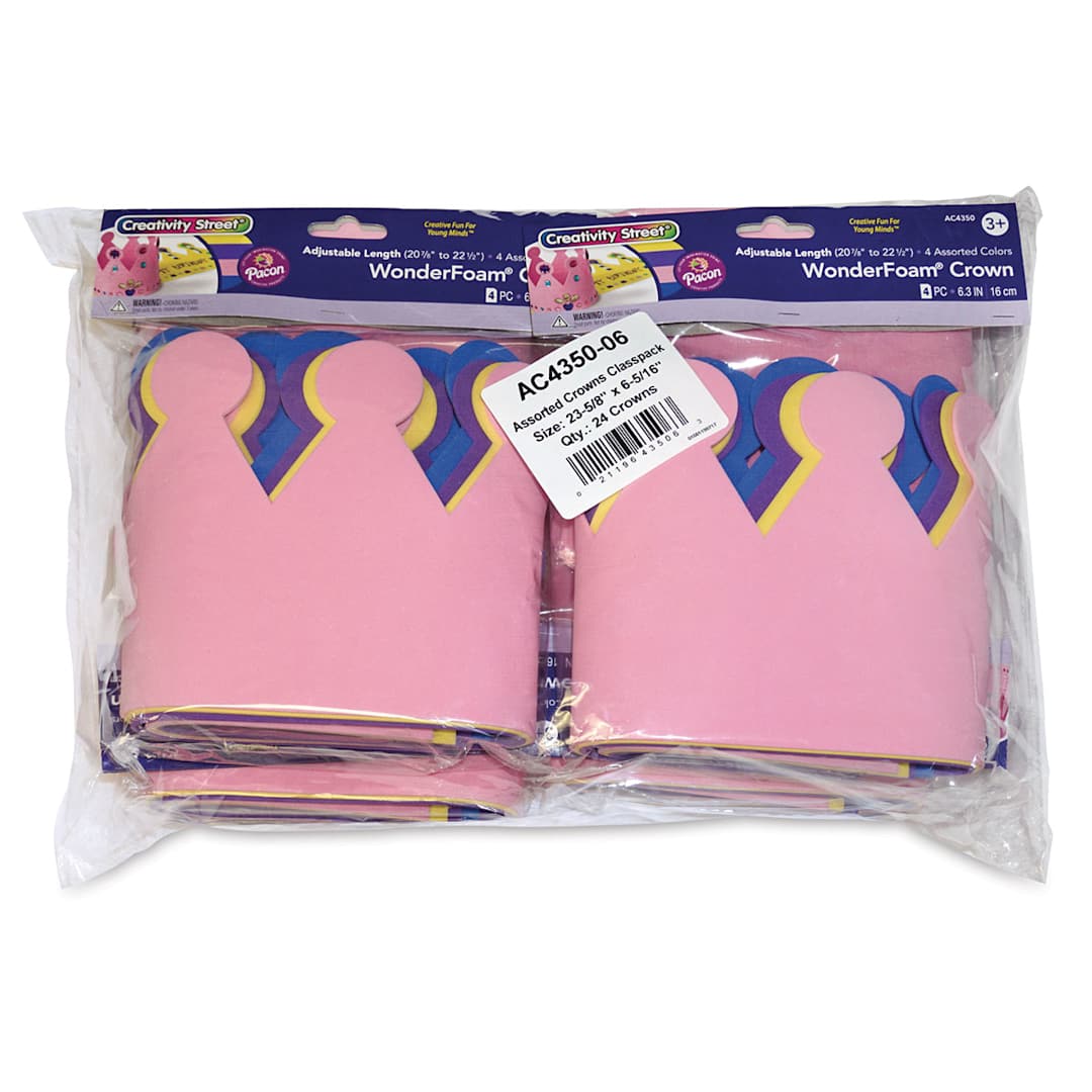 Open in modal - Creativity Street WonderFoam Crowns - Front of package
